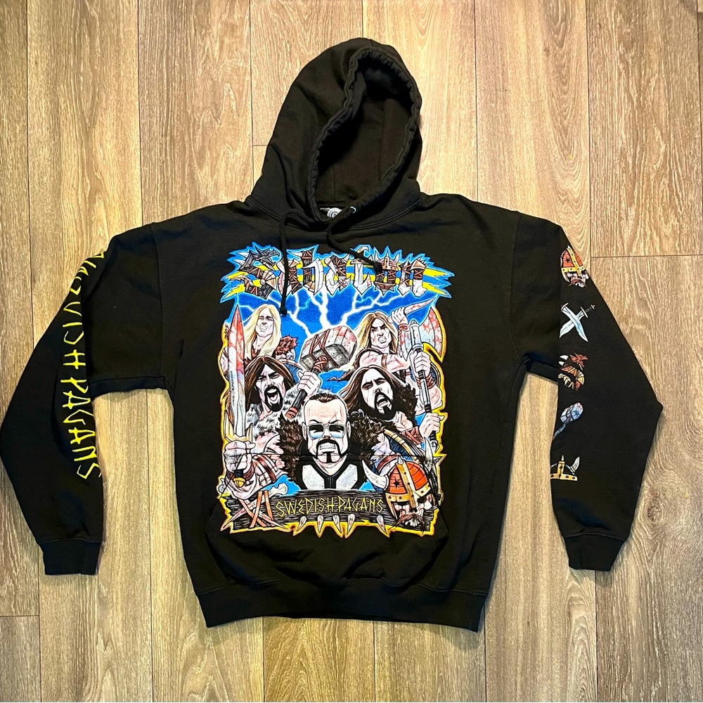 Y2k Sabaton Band Hoodie Swedish Pagans